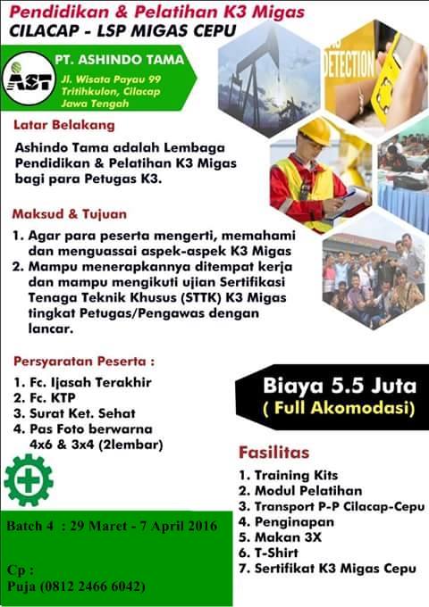 [Salam Geofisika...!!!]
Info Pelatihan dan Sertifikasi K3 Migas semoga bermanfaat 
#scg_uinsuka #geofisikauinjogja