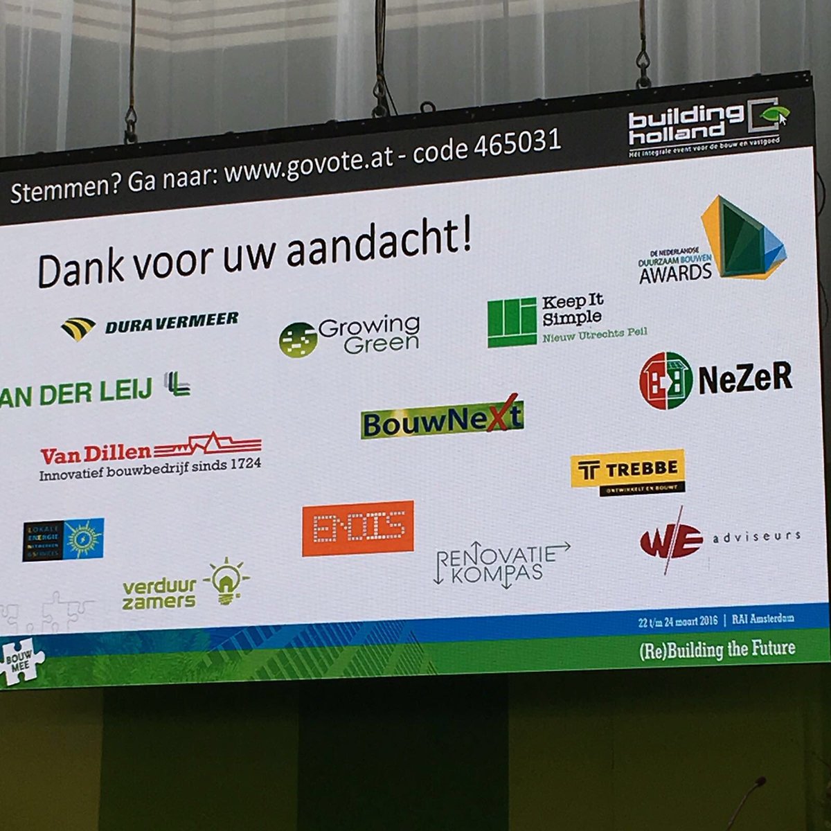 Twee #Pioneers winnen <a href="/BuildingH16/">Building Holland</a> prijzen. Gefeliciteerd <a href="/DuraVermeer/">Dura Vermeer</a> en <a href="/Maarten_Meenks/">Maarten Meenks</a> met jullie topprestatie!