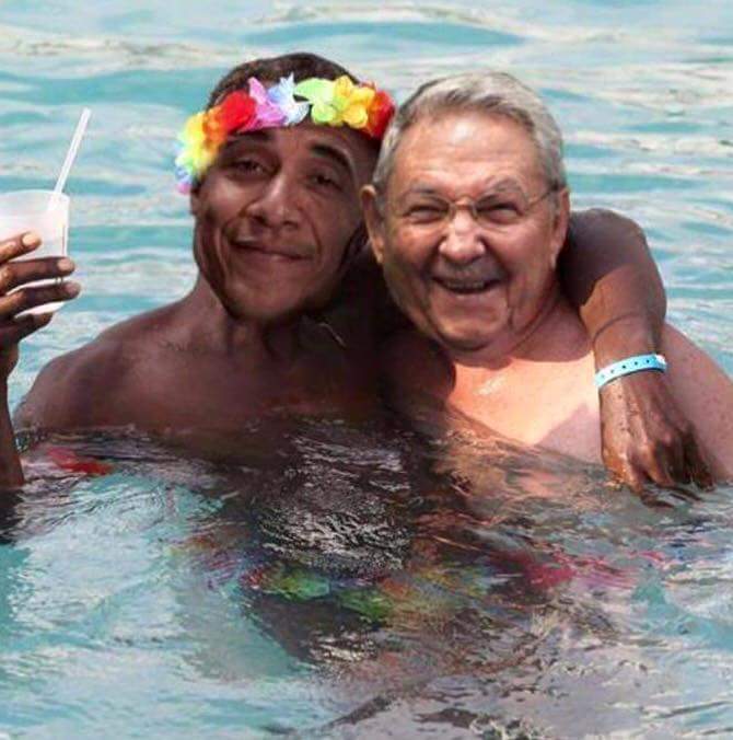manuroque21's tweet photo. Menudo pedo han pillado los dos. El Obama y el genocida cubano de Castro.
#FinDelEmbargo https://t.co/79UGefdETR