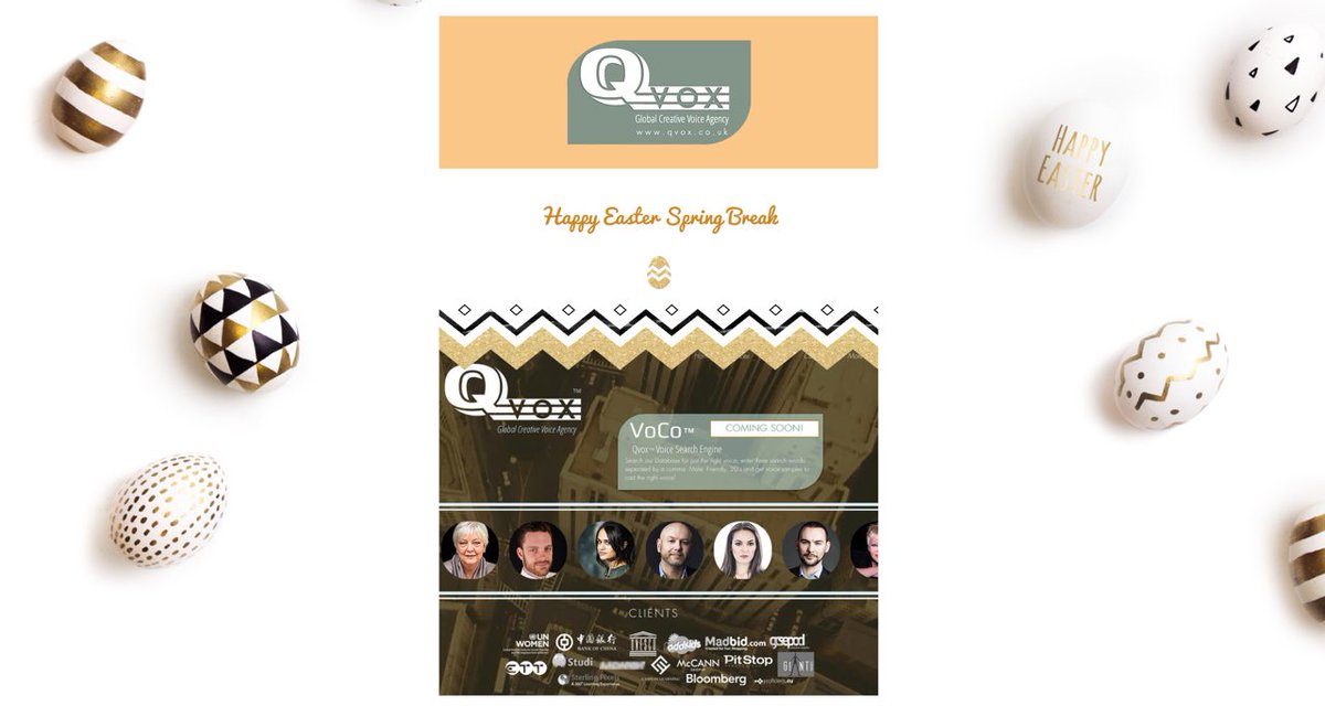 NiltoniVoice's tweet photo. Here's a seasonal update to our clients & associates https://t.co/oFNJaSIYtd #VoiceOver #Easter #Qvox @SQPresents https://t.co/JvHp8MBpaY