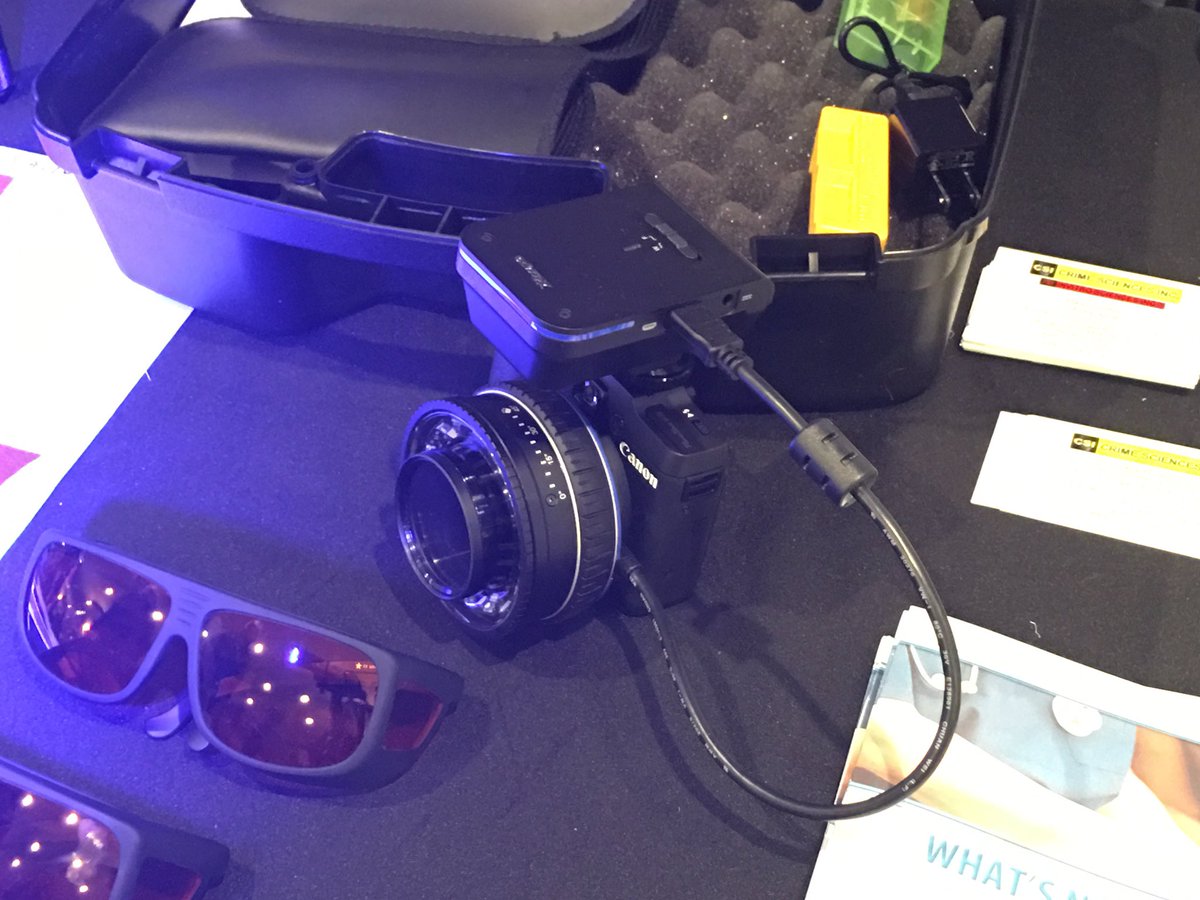 No1LadyL's tweet photo. Cool stuff, awesome quality from CSI Crime Sciences Inc, Canada! #Illumacam #EVAWI2016 Get one you too!! https://t.co/vHV1RG4jSc