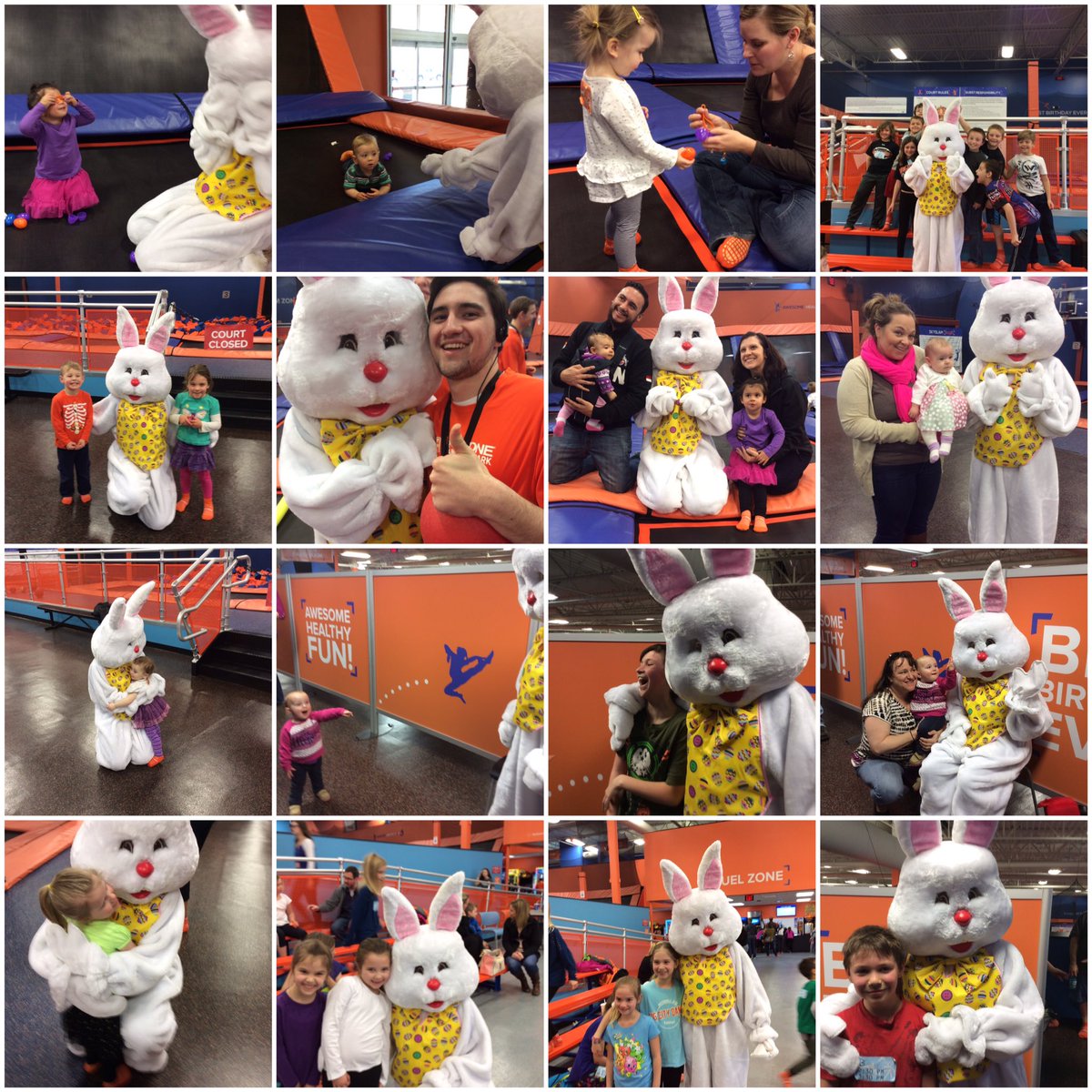 SkyZoneBrighton's tweet photo. Hoppy Fun! Hoppy will be here tomorrow at Toddler Time from 10-11am. He will appear throughout the day Saturday 3/26 https://t.co/3llb2oZo7q