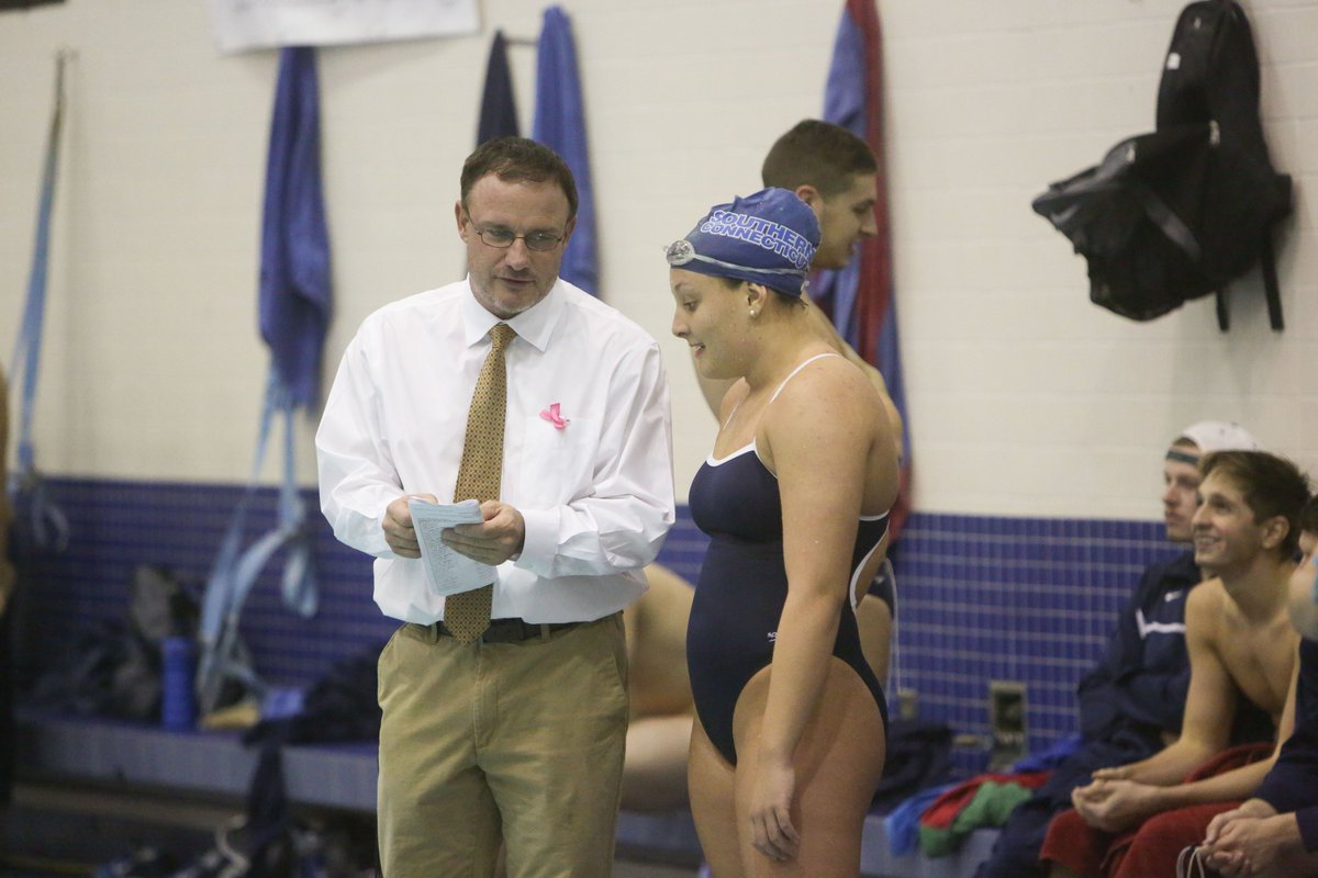 Congrats to <a href="/SCSUswim/">SCSU Swim and Dive</a> head coach Tim Quill on being named <a href="/TheNortheast10/">The NE10</a> Men's and Women's Coach of the Year!