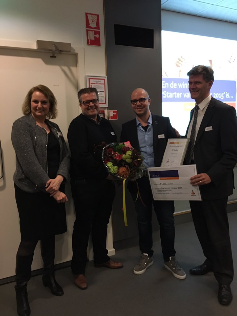 YJeuken's tweet photo. De Starter van het Jaar 2015: Niels Rameckers van Elf Graden! https://t.co/xqGGleJV80