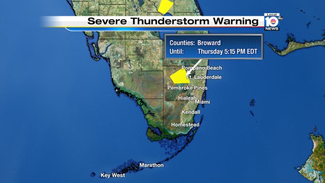 Local 10 WEATHER ALERT-Severe Thunderstorm Warning for the highlighted areas. bit.ly/krCDQ?utm_medi… https://t.co/je4I4Alci7