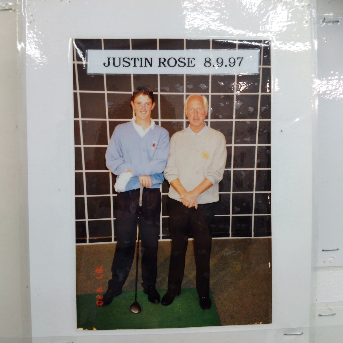 iamTrackman's tweet photo. Great lesson tonight with peterthompsongolf he's taught the odd champion! @JustinRose99 @RileyWayne @jemorgan77 #tbt https://t.co/o1o7KS7Xzj