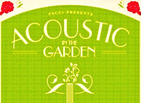 Join us as we kick off our Acoustic in the Garden series, this Tuesday, March 29th from 6pm-8pm. #paccipatio
