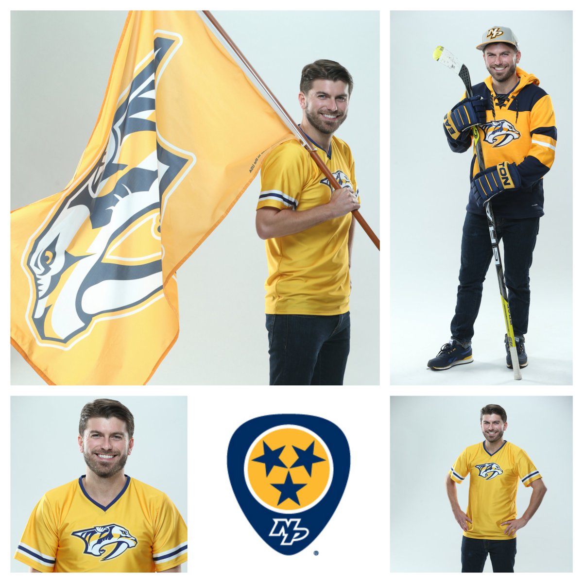 PredsEnergy's tweet photo. #VANvsNSH Guy of the Game is the one &amp; only Maverick! Look for @TheMav12 around #Smashville tonight! #LetsGoPreds https://t.co/xuMnHo2WZK