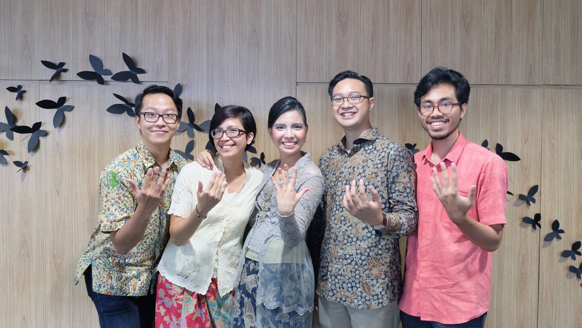 GabiOsri's tweet photo. We held our engagement ceremony @CommaID, a place where I met @putraditama for the 1st time. #UltimateCollaboration https://t.co/LVwhHoCaQJ