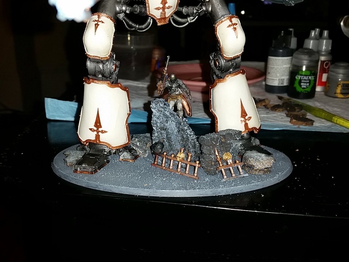 tywinnin's tweet photo. I might be to indecisive #warmongers at this point I am Dry brushing n moving things around?! #BaseProblems https://t.co/T61LM03vR7