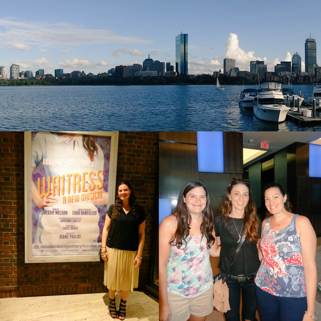 yems28's tweet photo. Memories of road tripping to Boston for #WaitressART @americanrep, seeing the show and meeting @SaraBareilles!😄 #tbt https://t.co/tNIMK33j1c