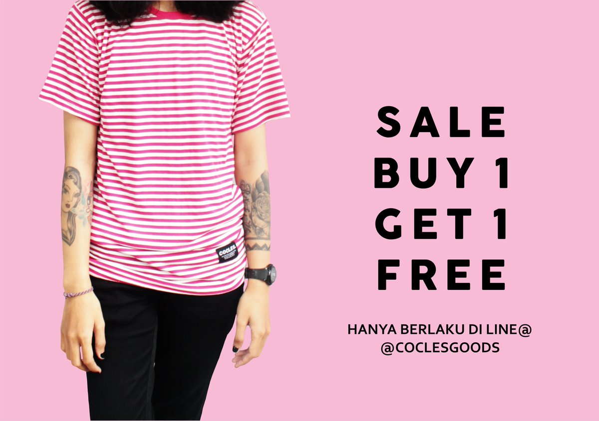 SUPER SALE

BUY 1
GET 1 
FREE

Nb : 
- berlaku 25 &amp; 26 maret