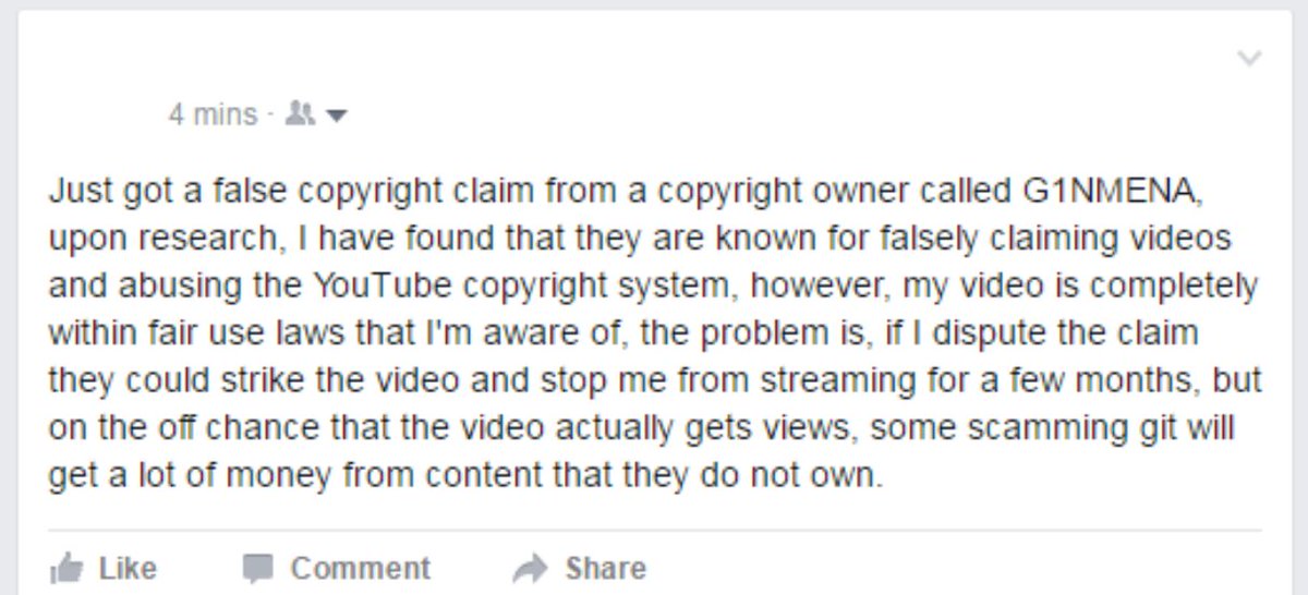 #G1NMENA #Copyright #YouTube #YouTubeCopyright #FairUse please advise?