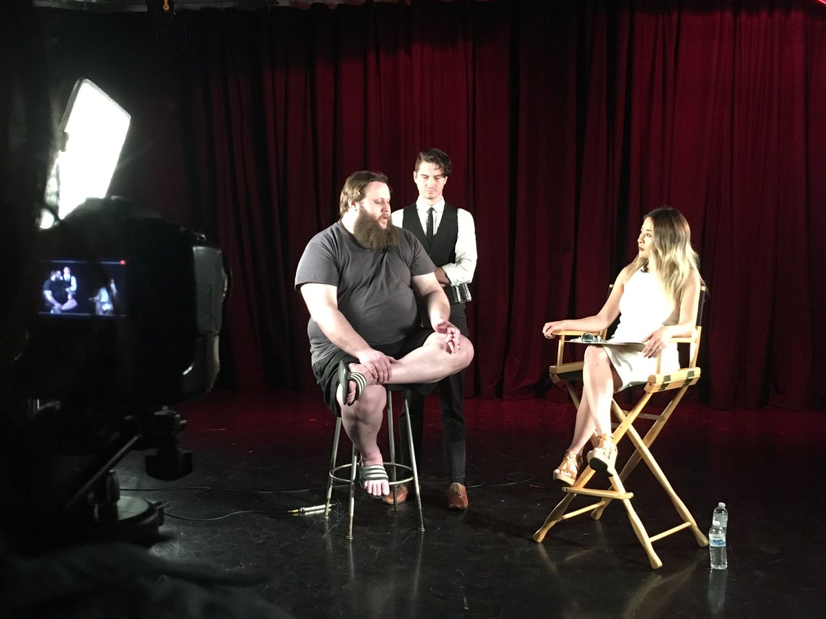 OCCShorts's tweet photo. Director Adam Von Carr and cinematographer Tyler Carlin discussing there unique #shortfilm #13Angels @nbff #nbff https://t.co/5DibdKDXTA