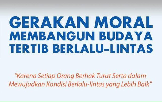 RumahTertib's tweet photo. Jadilah Pelopor keselamatan berlalu lintas dan budayakan keselamatan sebagai kebutuhan. #Lalulintas #TertibYuk https://t.co/b6O6rqVOo1