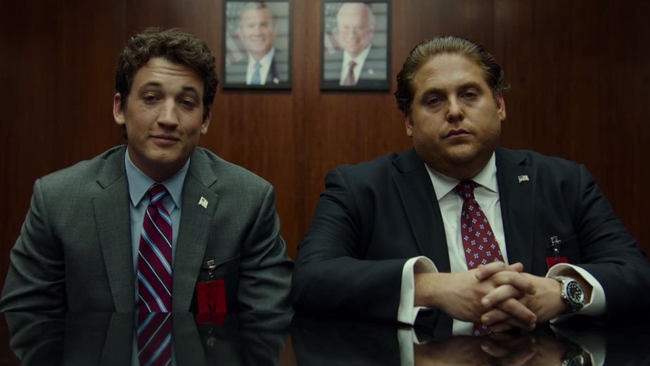 Variety's tweet photo. Watch: @JonahHill, @Miles_Teller run guns in #WarDogs trailer https://t.co/OZRBk7qleg https://t.co/umqVH7Lrl3