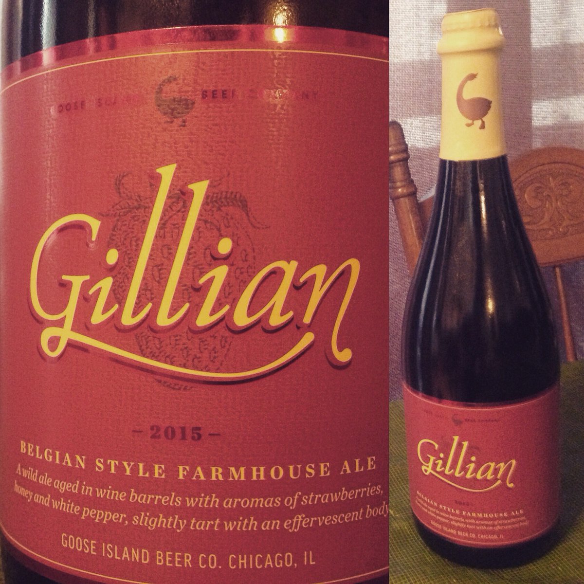 jayne_maddy's tweet photo. @GillianA Did you know your former employers named a beer after you? It's pretty damn good too! #gooseisland https://t.co/LjIIoTl3wT