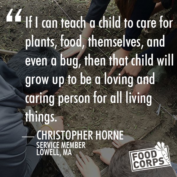 SlowFoodBoston's tweet photo. Become a @FoodCorps Member and join a network of food changemakers around the country! https://t.co/7DdBQYFLan https://t.co/cyDBbVqcot