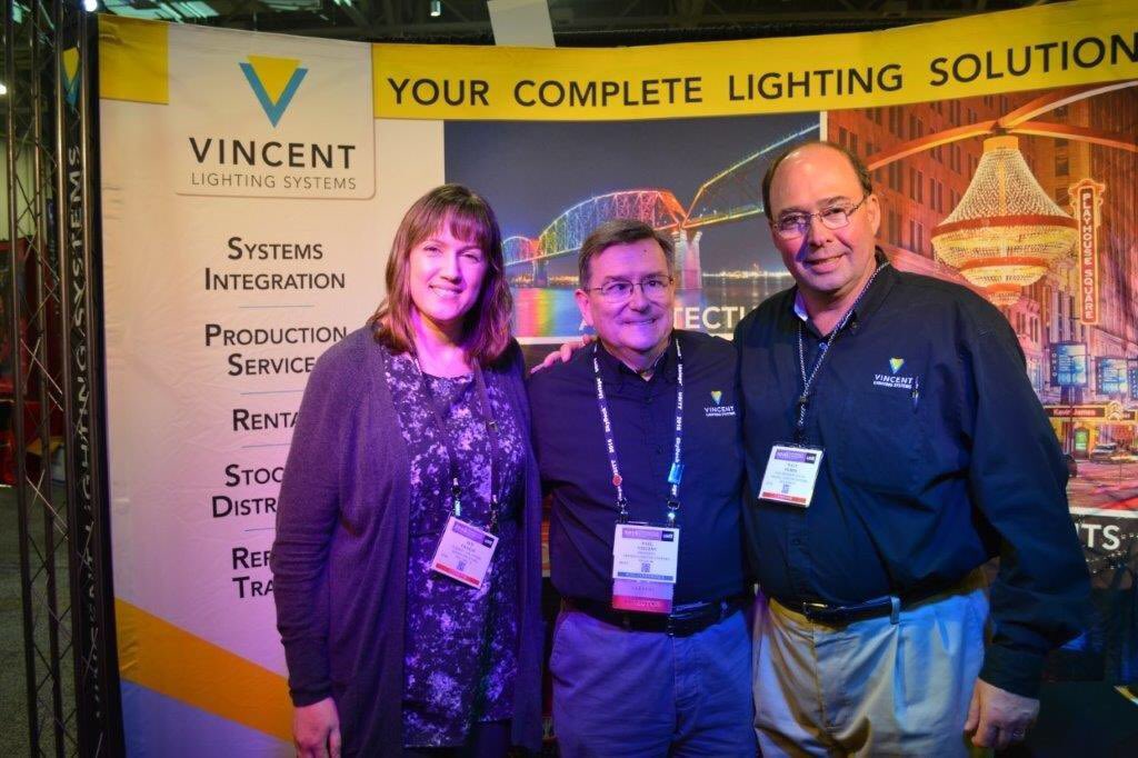 vincentltg's tweet photo. #TBT to last wk: Kim, Paul and Walt all smiles as #USITT2016 kicked off strong. Thx to those who visited us. @usitt https://t.co/odpMafHEdv