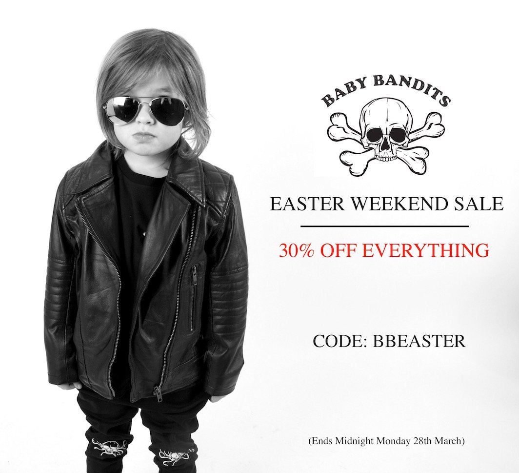 BabyBandits's tweet photo. BabyBandits Easter Weekend Sale - get our current line at a great price! #bangontrend #fashion https://t.co/CUdK7NIdy0