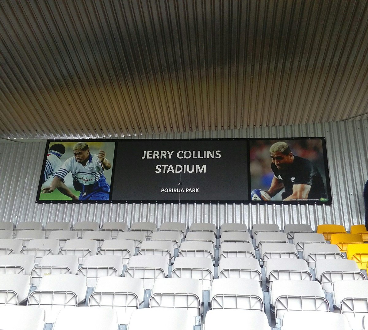 USOuljah's tweet photo. Always told you, you put us on the the map. Porirua for life! #JC6 #JerryCollinsStadium https://t.co/uOkRwzFwxp