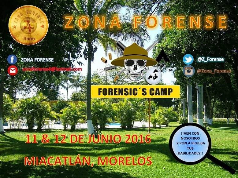Z_Forense's tweet photo. No dejes pasar la oportunidad y se parte del Forensic's Camp. #ZonaForense #SeUnVerdaderoProfesional #PonteAPrueba https://t.co/KYCFs2T7Fu