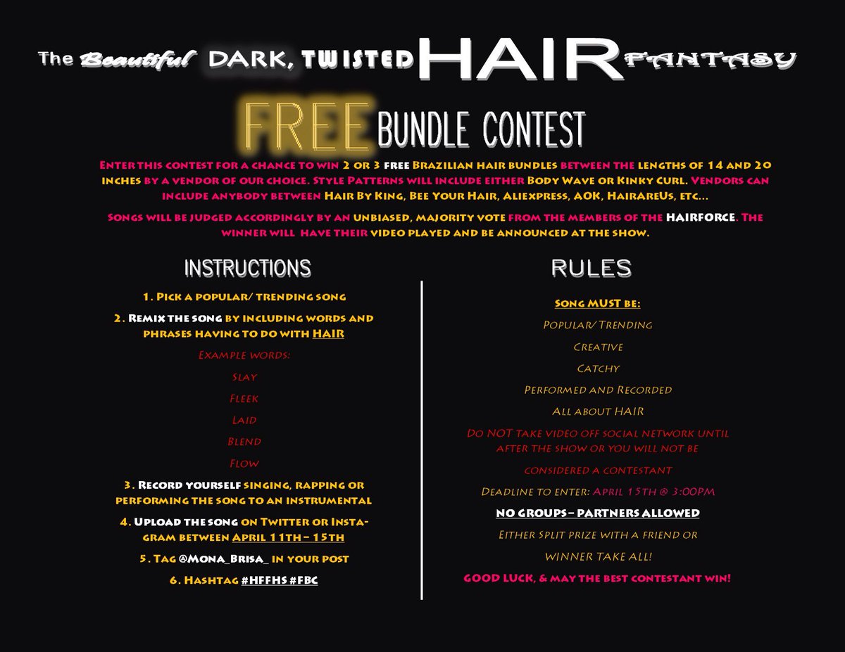 Handiambi's tweet photo. HAIRFORCE Fantasy Hair Showcase. Prepare to be entertained! #wecut #webeat #weslay #IUP2016 Tickets are $10 https://t.co/0uKZw8Vo0Z