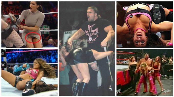 Wrestling: WWE forced into TV blackout Wardrobe Malfunction on WWE RAW Pin ...