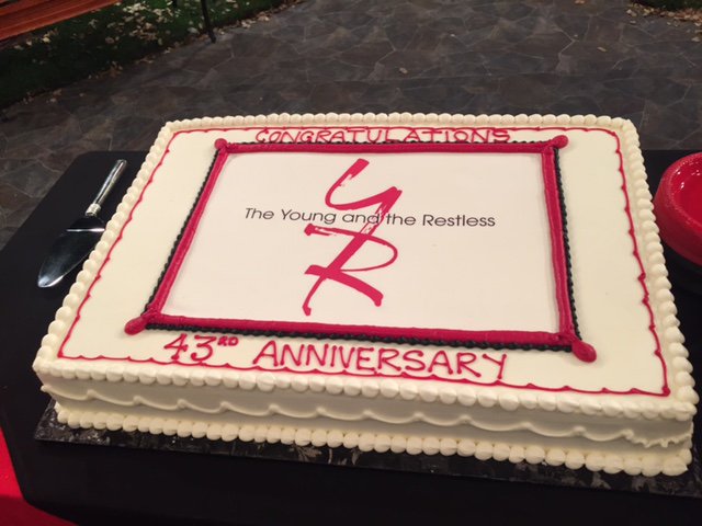 Tons of excitement at today's celebration of #YR's 43rd anniversary! <a href="/CBSDaytime/">CBS Daytime</a> <a href="/DaytimeEmmys/">Daytime Emmys</a> <a href="/YandR_CBS/">Young and Restless</a> <a href="/YRInsider/">Young & The Restless</a>