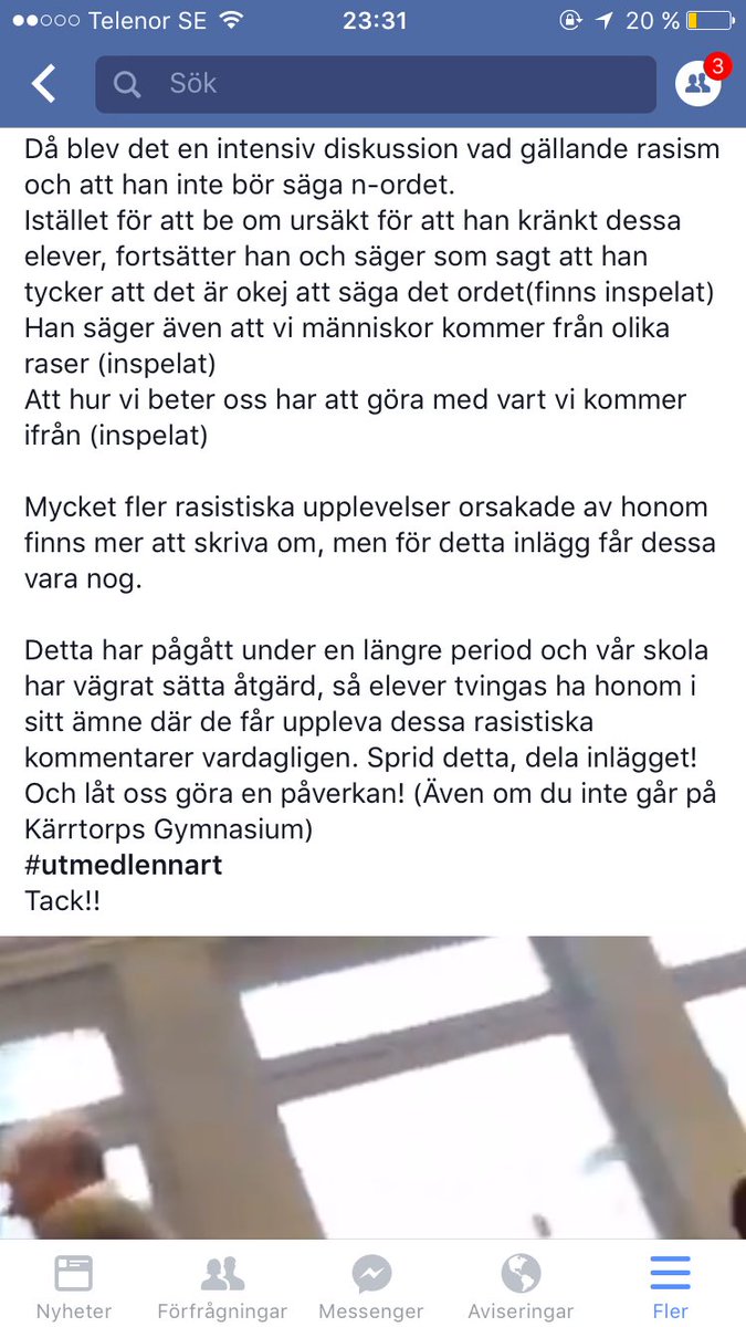 nadsrehn's tweet image. SPRID!!!! Helt oacceptabelt. facebook.com/Barsenet/posts…