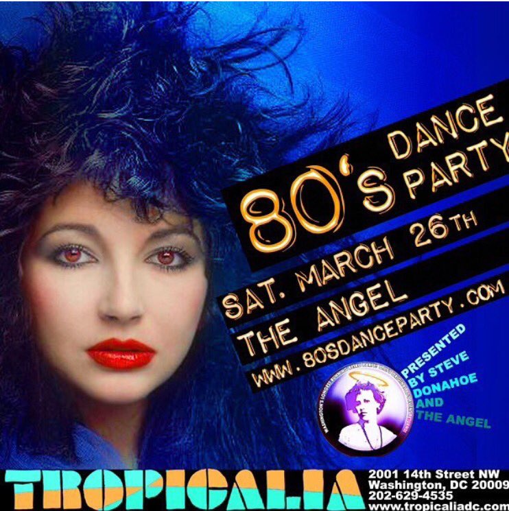 80sDancePartyDC's tweet photo. This Saturday @TropicaliaDC #80sdancepartyDC #80sdanceparty #80sinDC https://t.co/cvvADvZaf9