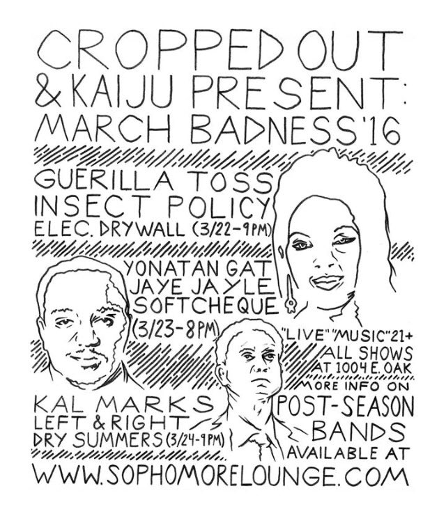 Tonight at Kaiju: 5 bones. All the music you can handle.
