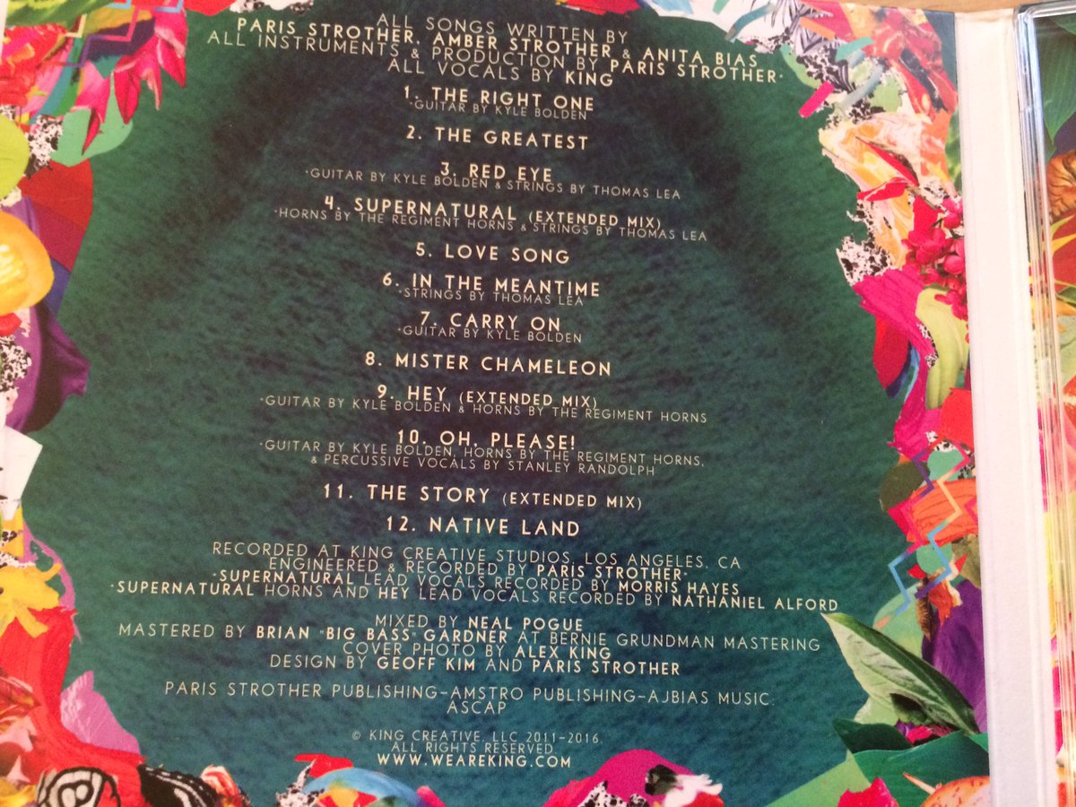 Potsuki8thWonC's tweet photo. This arrived 2day @weareKING. It's been on replay 4 7 hrs. Like velvet honey 2 our ears - congrats on the album 🎈 https://t.co/yeqLEDcKJR