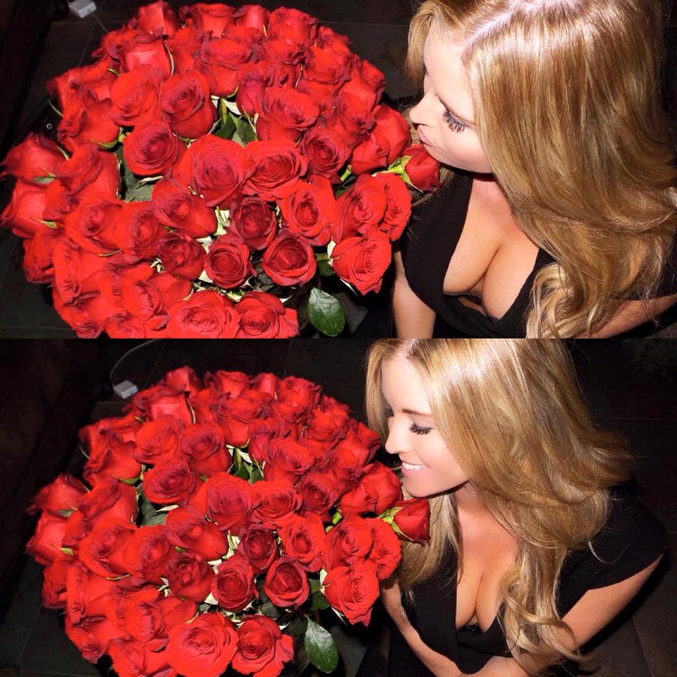 Roses are red.... #beautiful #bigbouquet RT @MissCarlyLauren I absolutely LOOOOVE flowers!! 😍