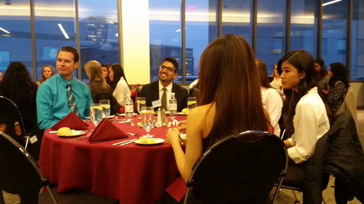 LPadgettPharmD's tweet photo. Brushing up on formal etiquette with @APhAMCPHS @MCPHSBoston https://t.co/32cnL2VGNz