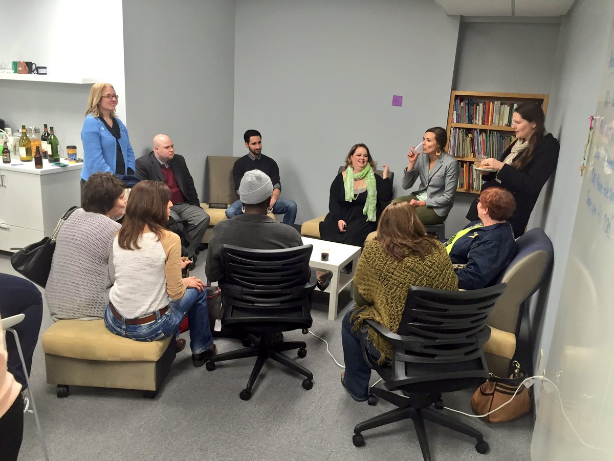 LauraGilchrist4's tweet photo. A little #Edcamp #KCedu Unconference is happening!! #ednetworking https://t.co/C6egCy9EGB