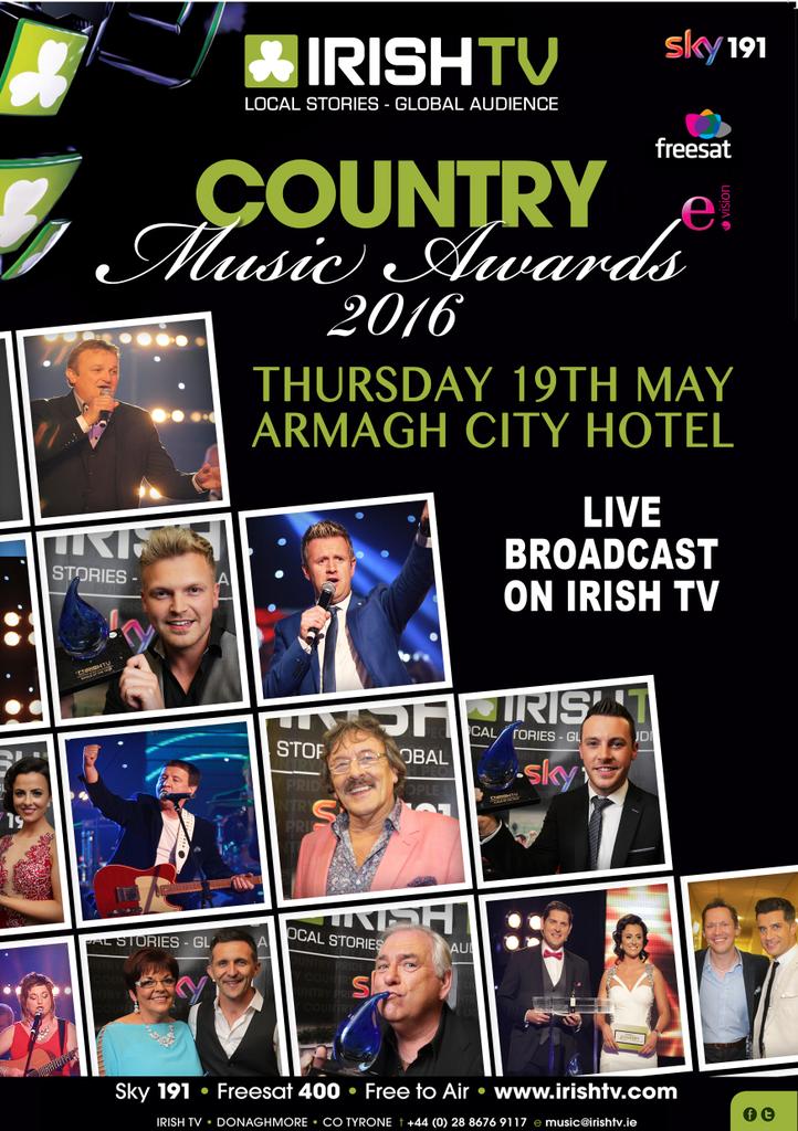 irishtv's tweet photo. The @irishtv Country Music Awards are Back!! Who would you like to win this year?? #VotingSoon #ICMA2016 #LIVE https://t.co/kXE8cy10aR