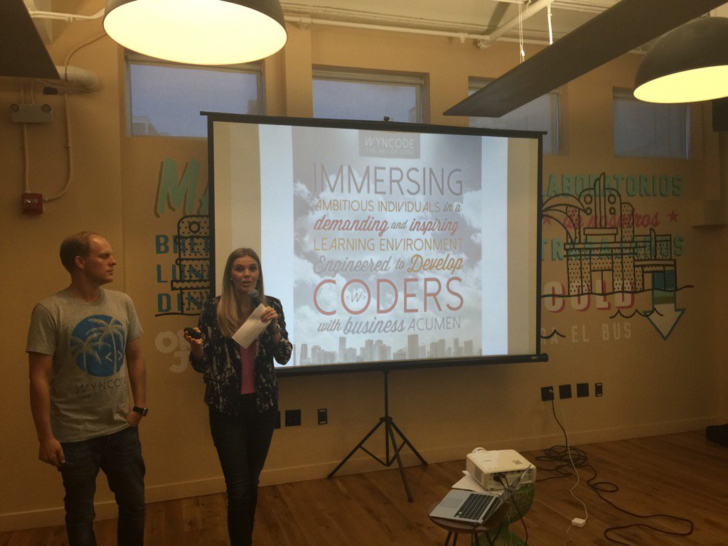FluxCapacityInv's tweet photo. @wyncode @knightfdn @WeWork #goodcodemaadc1ty https://t.co/oJTNmFhwW9