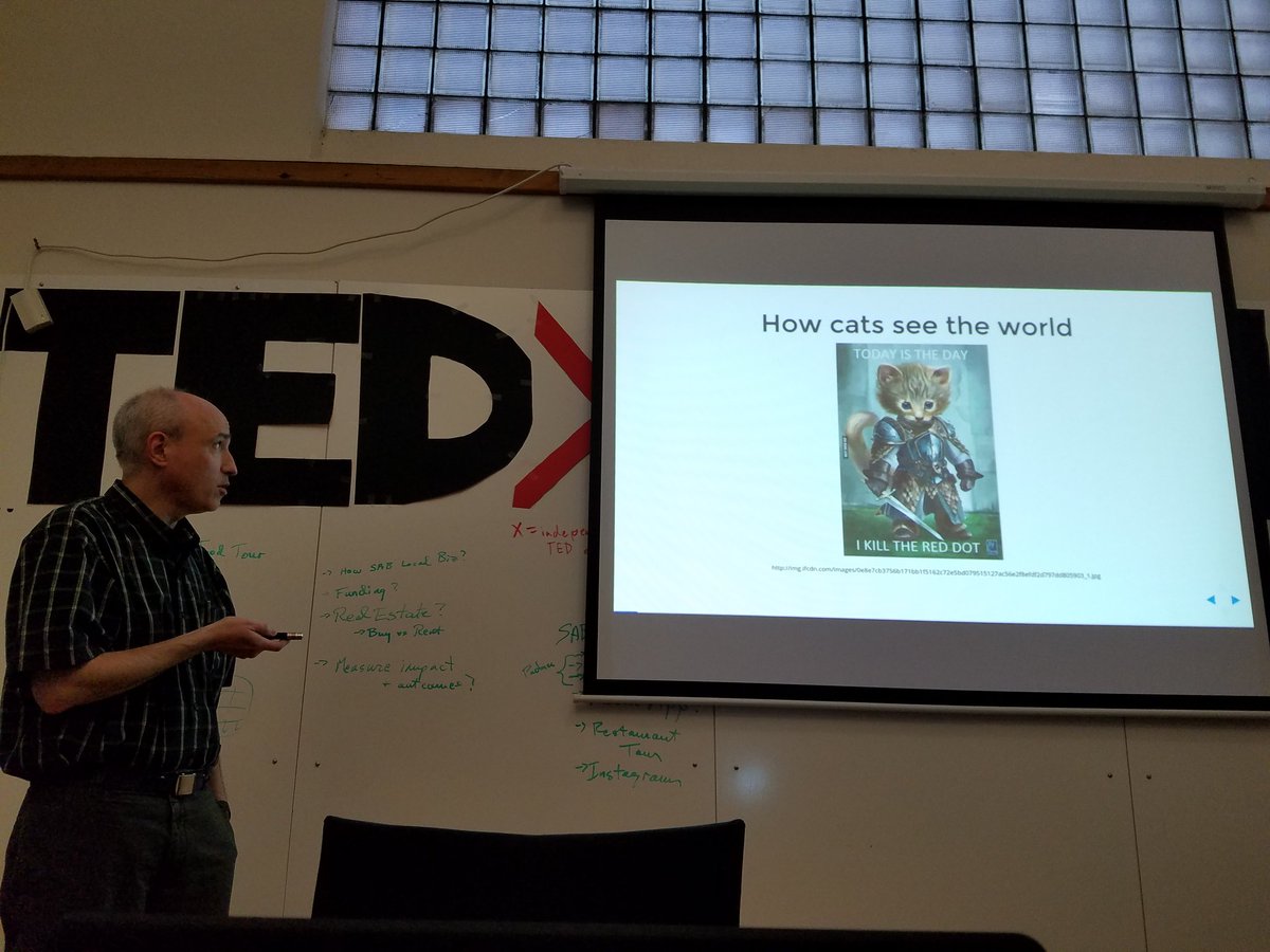 gnfrazier's tweet image. Chasing cats with neo4j at #tripython by James Whisnant. At #bullcitycoworking