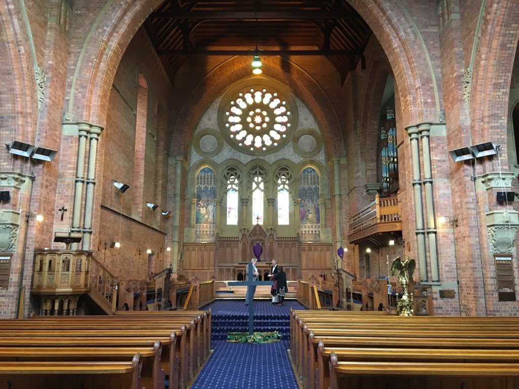 CondieR's tweet image. Good Friday Holy Trinity Launceston. The thief on the cross and the great exchange.