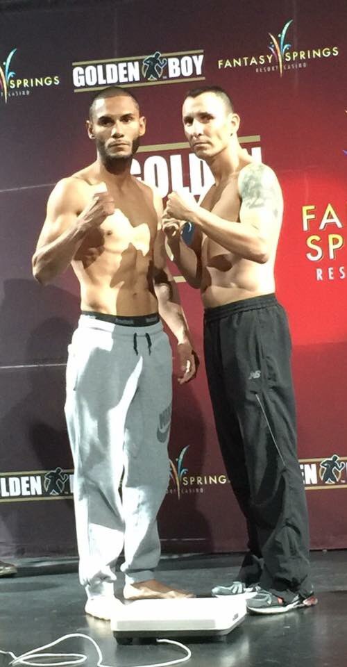 JBart_Vik's tweet photo. He's fight ready @GoldenBoyBoxing Fighter @AndrewCancio going against @HugoCazares4 2morrow @FantasySprings #Boxing https://t.co/yBNB6Xerxw