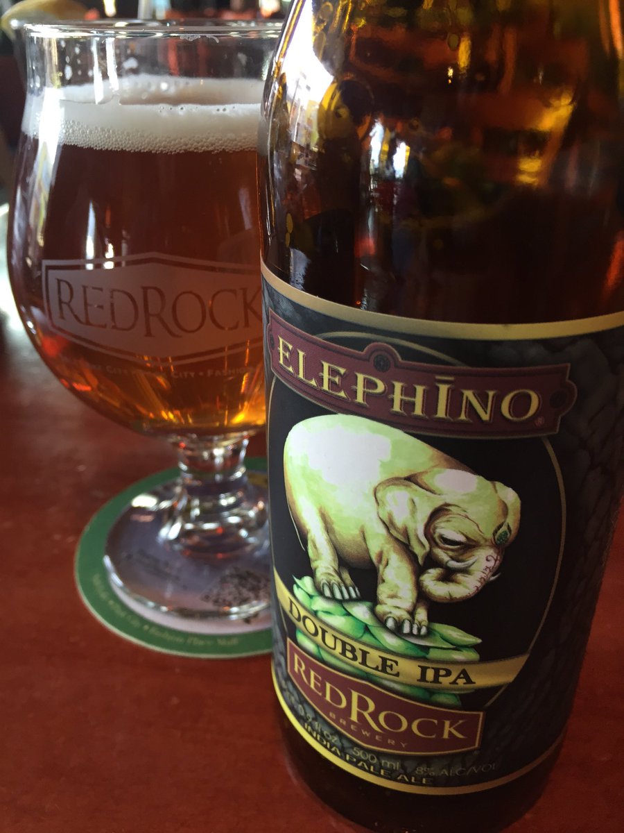 Always nice after a long day at the office! <a href="/RedRockBrewing/">Red Rock Brewing Co.</a> #elephino