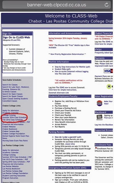 chabot las positas class web