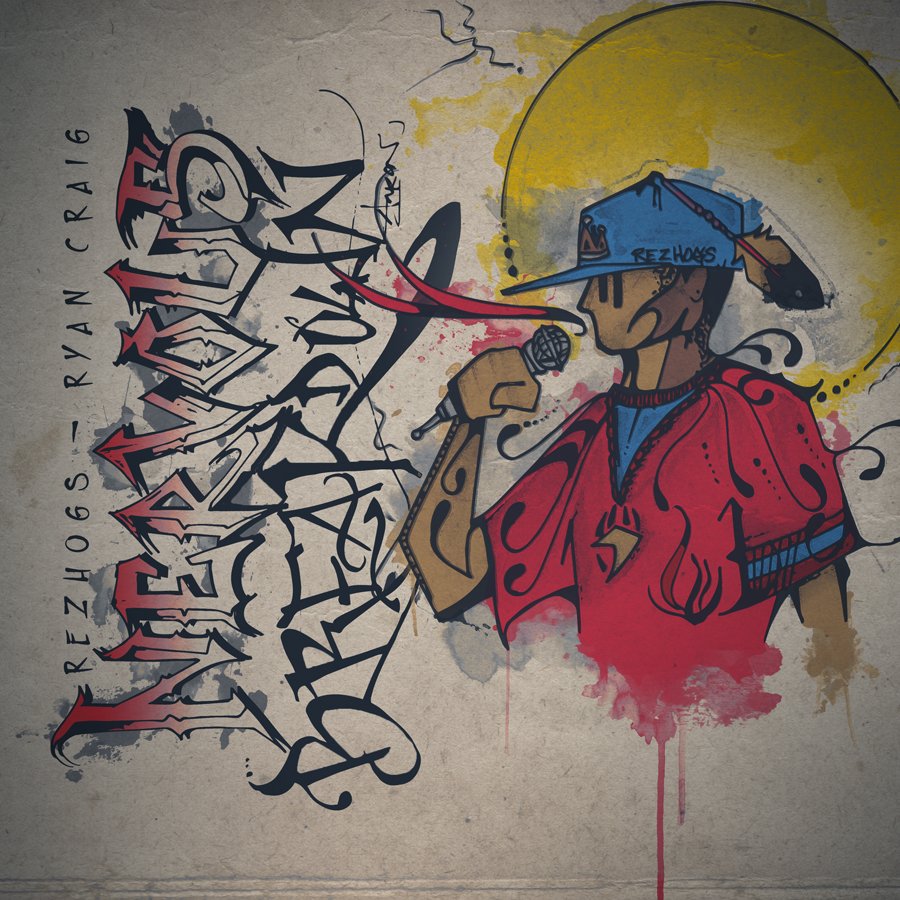 ryancraig1490's tweet photo. New album cover. 'Nervous Breakdown' coming soon. #rezhogs #nervousbreakdown #nativehiphop https://t.co/0du665LMTe