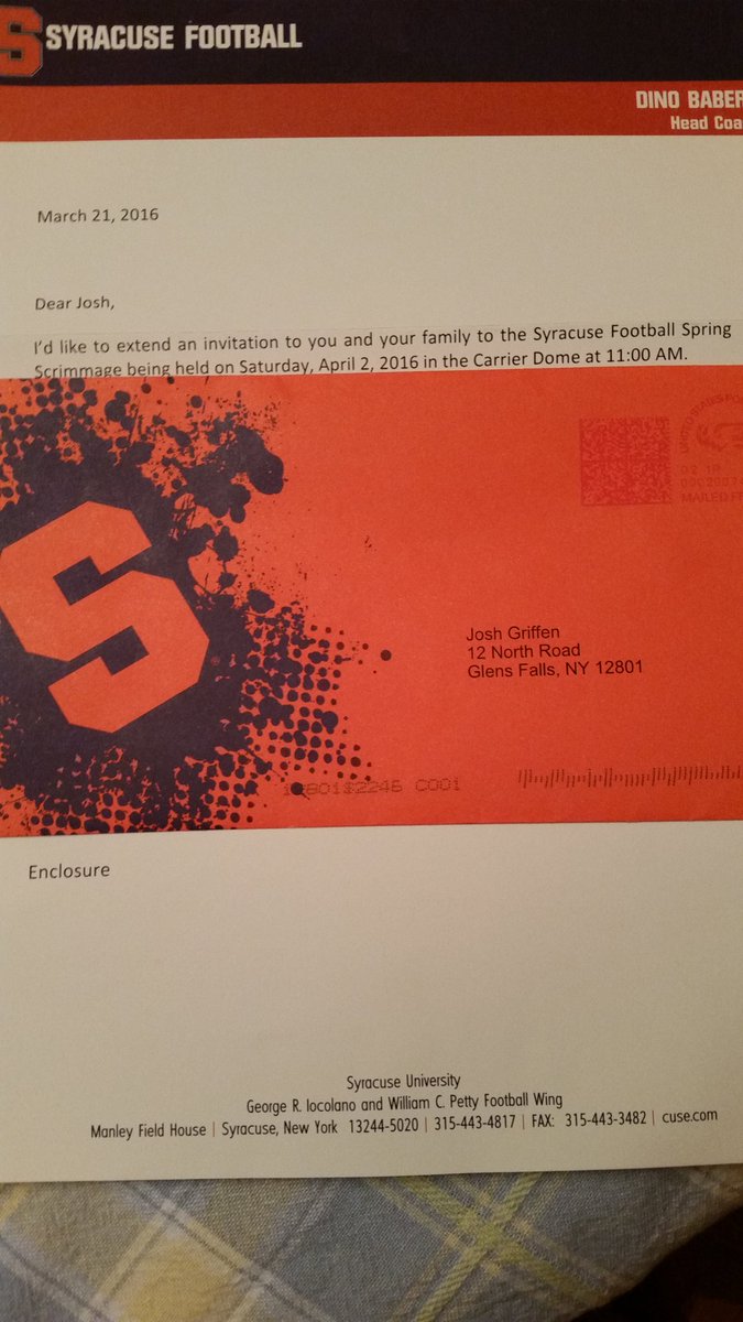 JGriffen15's tweet photo. Blessed with an opportunity to visit Syracuse, especially with a teammate @sanderslucas518 #Wedoingthings #justknow https://t.co/wWcMq3xBjB