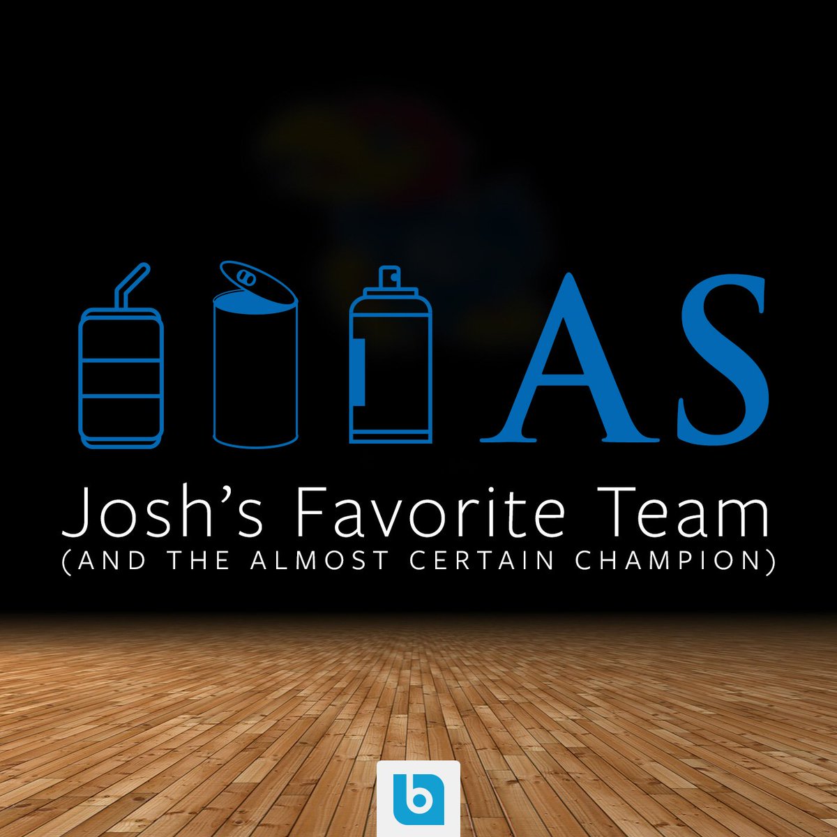BlueyeCreative's tweet image. Can you guess Josh’s favorite team? We’ll be watching them play later tonight!