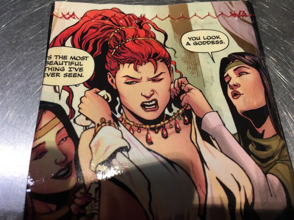 jimgroom's tweet photo. Detail from my new Red Sonja wallet. Thank you Fredericksburg's #Ponshop https://t.co/Ikz4vzxElH