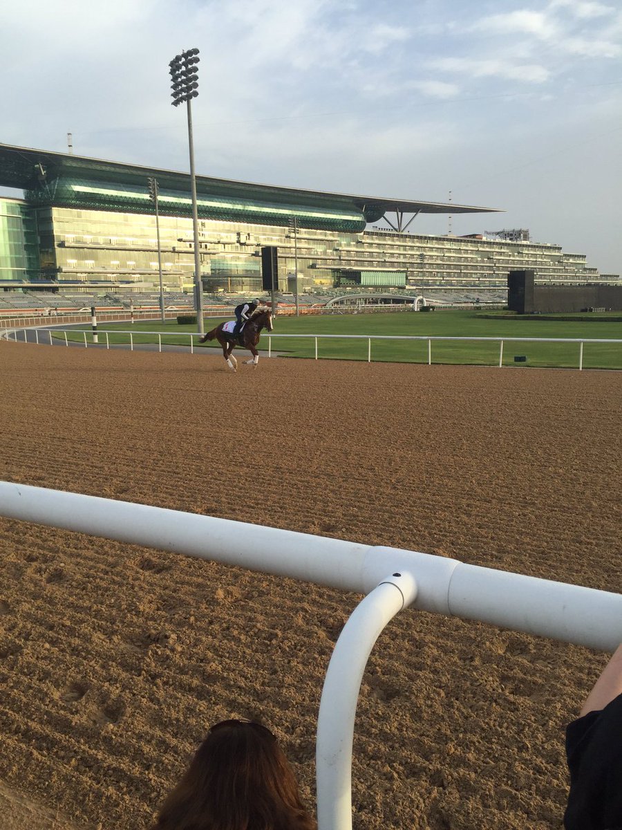 TurfClubRadio's tweet photo. Follow @GCapewell! He's live at the #DubaiWorldCup capturing all the action &amp; will join us on #TurfClubRadio 🎧 https://t.co/gWqKqtC8Lx
