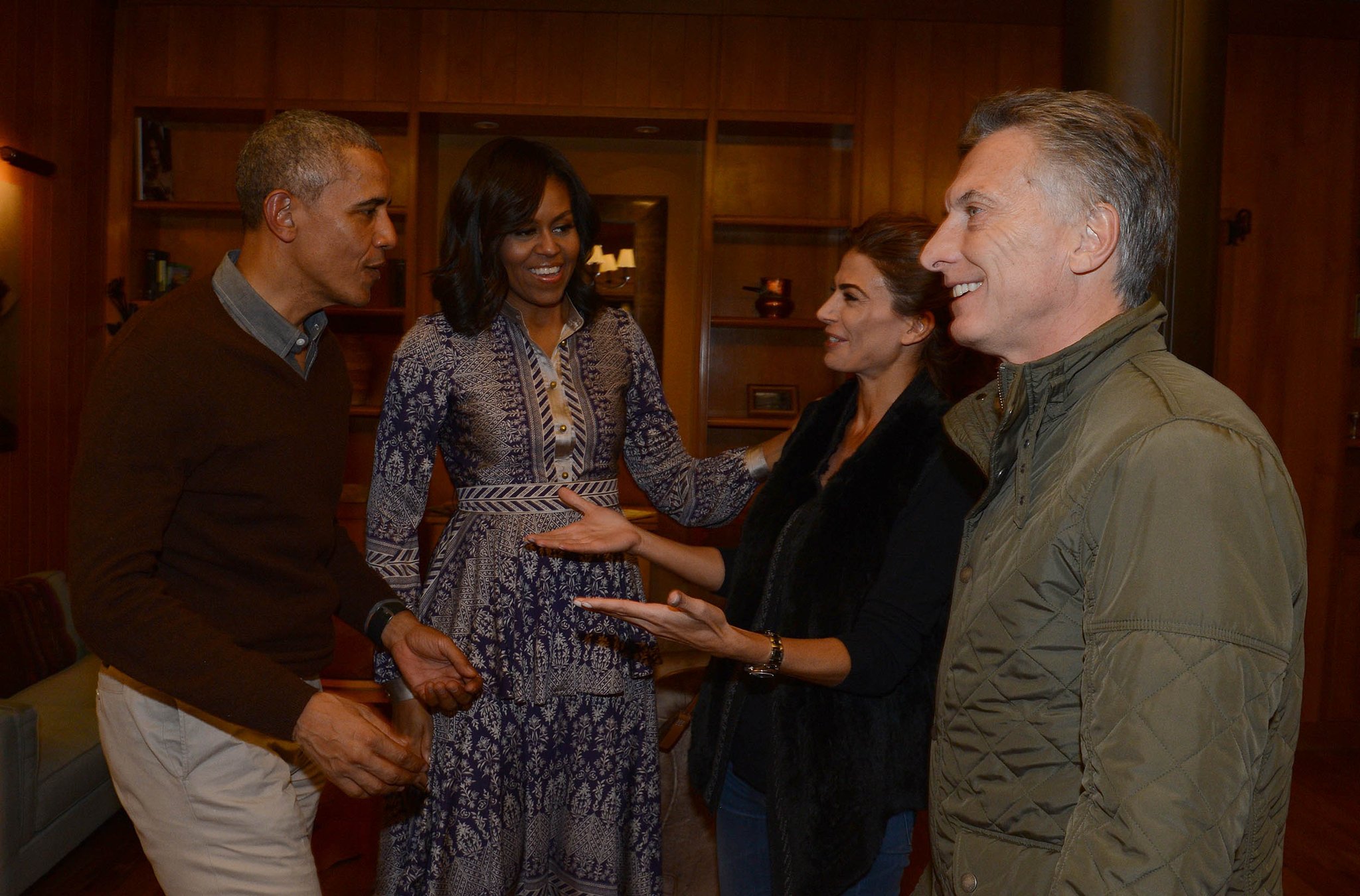 Macri, Obama, Michelle, Aguada