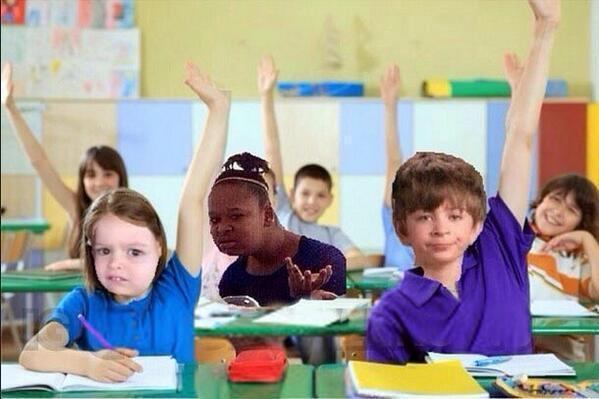 StumblerVideos's tweet photo. when other people have their hands raised and the teacher calls on you https://t.co/nz8F83DsD3